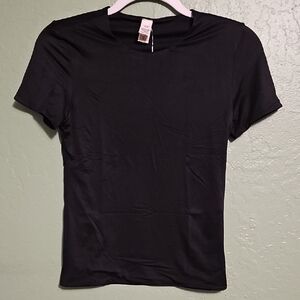 Victoria's Secret Classic Black Short Sleeve Tee